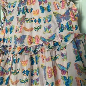 J. Crew Crewcuts - tiered ruffle-trim dress in butterfly print